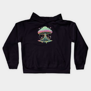 Space Magical Mushroom Kids Hoodie